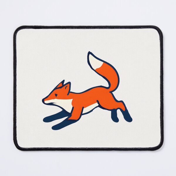 Item preview, Leaping Orange Fox Cute Wildlife Illustration designed and sold by VibeShift Studio.