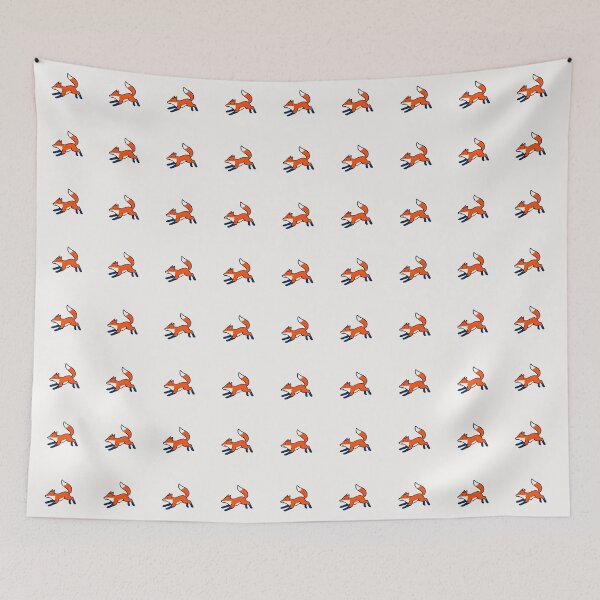 Item preview, Leaping Orange Fox Cute Wildlife Illustration designed and sold by VibeShift Studio.