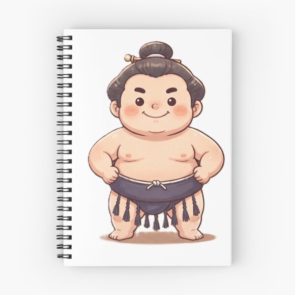 Item preview, Cute Chibi Sumo Wrestler Kawaii Japanese Traditional Fighter designed and sold by Kokeshidreams.