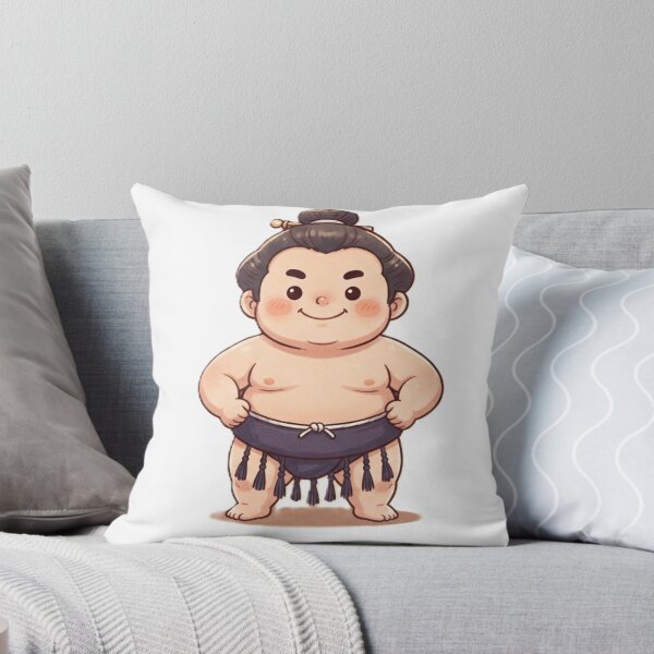 Item preview, Cute Chibi Sumo Wrestler Kawaii Japanese Traditional Fighter designed and sold by Kokeshidreams.