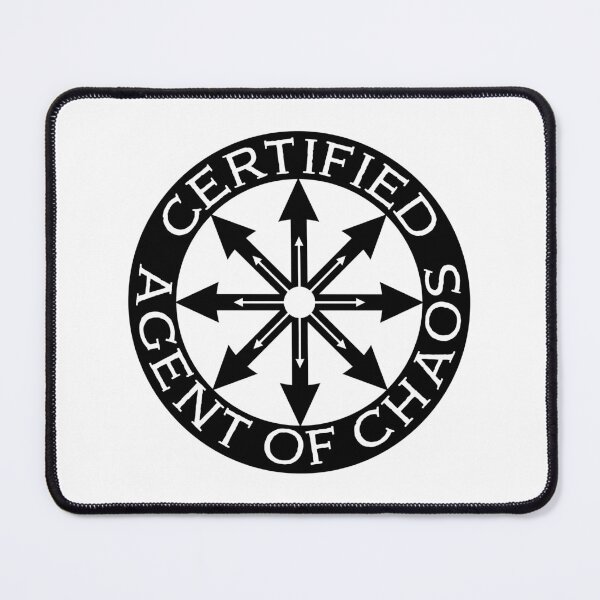 Item preview, Certified Agent of Chaos - Badge designed and sold by Rebel Journey.