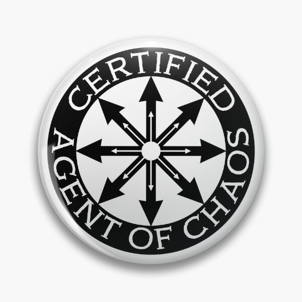 Item preview, Certified Agent of Chaos - Badge designed and sold by Rebel Journey.