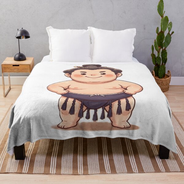 Item preview, Cute Chibi Sumo Wrestler Kawaii Japanese Traditional Fighter designed and sold by Kokeshidreams.