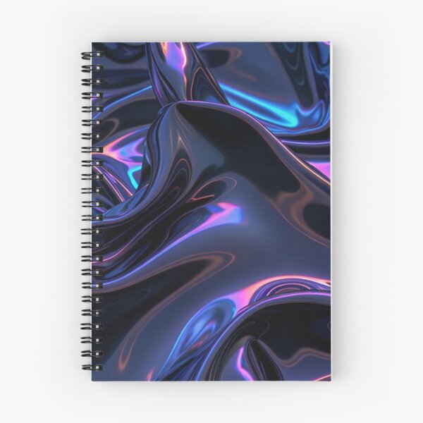Item preview, Iridescent Liquid Chrome Glossy Metallic Waves designed and sold by LYAN-STORE.