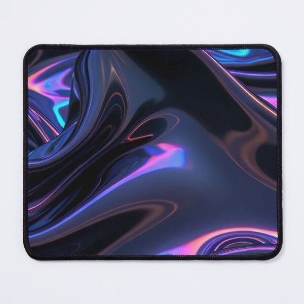 Item preview, Iridescent Liquid Chrome Glossy Metallic Waves designed and sold by LYAN-STORE.