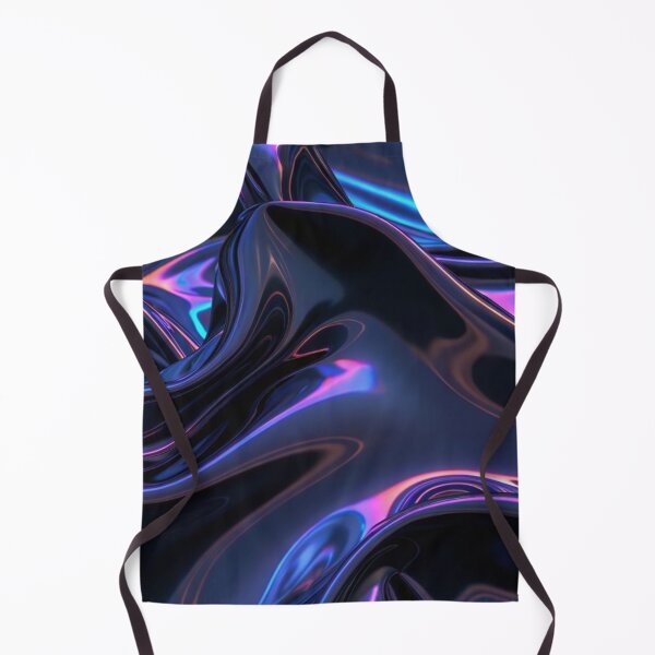 Item preview, Iridescent Liquid Chrome Glossy Metallic Waves designed and sold by LYAN-STORE.