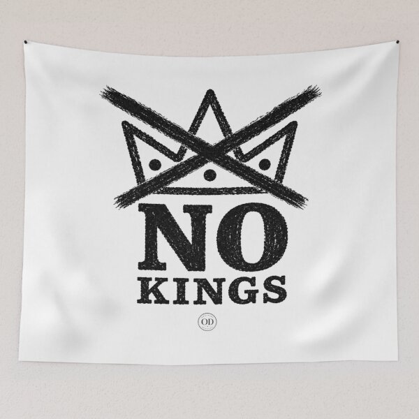 Item preview, no kings protest – vintage anti-authoritarian democracy designed and sold by DeniseArinLee23.