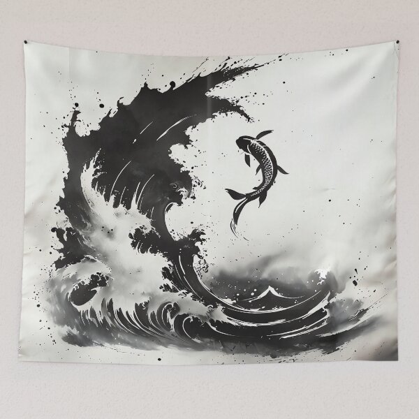Item preview, The Ink Tide Koi designed and sold by ONYX Pixee.
