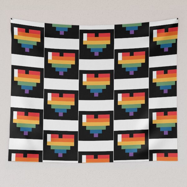 Item preview, Pride Flag Hearts designed and sold by KatsCrosses.