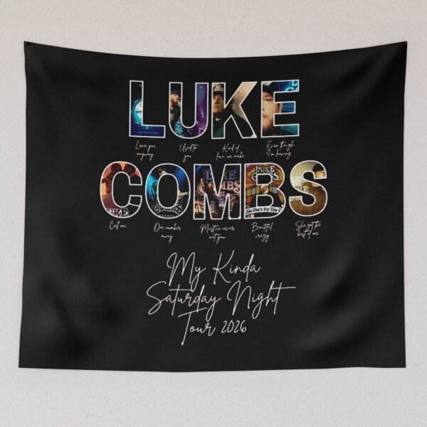 Item preview, Luke Combs My Kinda Saturday Night Tour 2026 T-Shirt designed and sold by MiniMystique.