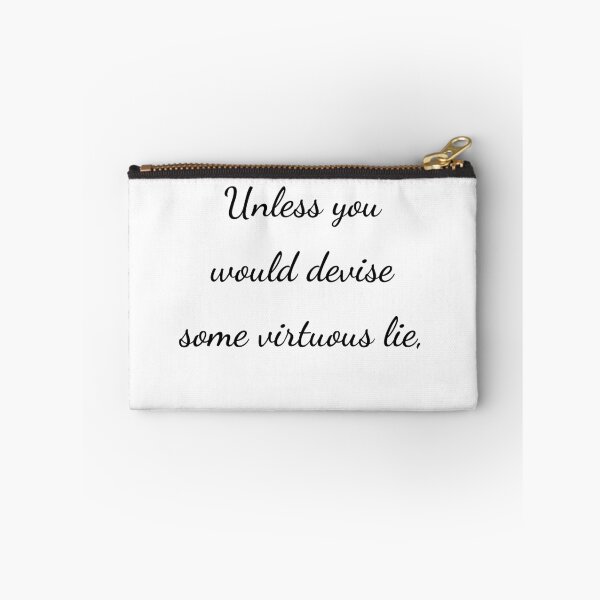 Item preview, “Unless you would devise some virtuous lie,” - handwriting black designed and sold by ariksworld.