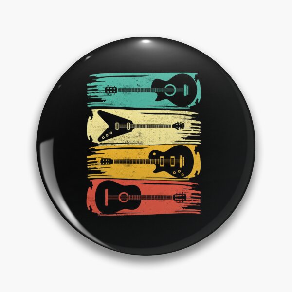 Item preview, Vintage Guitar Rock Music Retro Guitar Design designed and sold by anemiche.