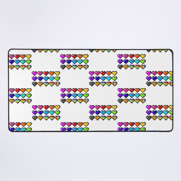 Item preview, Rainbow Pixel Hearts Lgtbq designed and sold by KatsCrosses.
