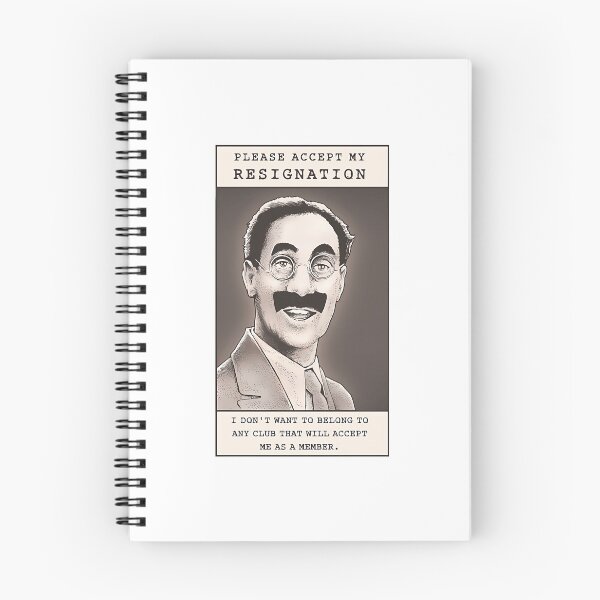 Item preview, Groucho Resigns designed and sold by HENLeyCos-GROV.