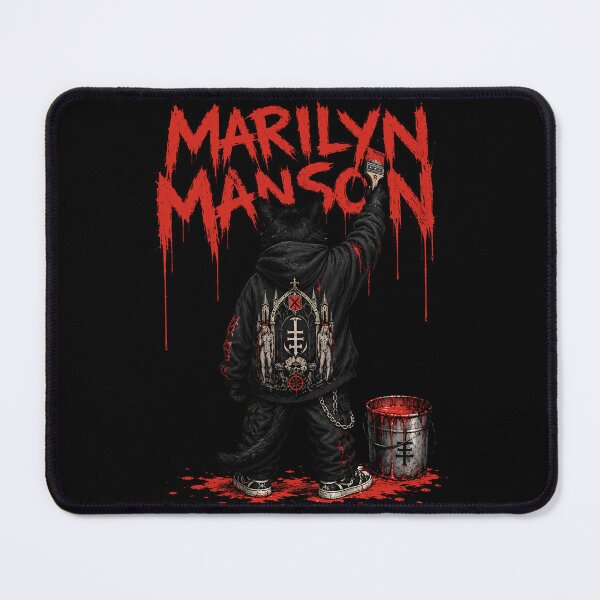 Item preview, Marilyn Manson Gothic Graffiti Cat Streetwear Illustration designed and sold by ZHISUART.