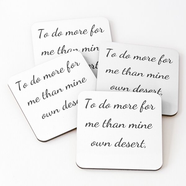 Item preview, “To do more for me than mine own desert,” - handwriting black designed and sold by ariksworld.