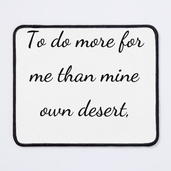 Item preview, “To do more for me than mine own desert,” - handwriting black designed and sold by ariksworld.