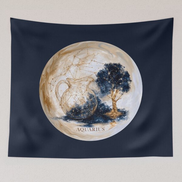 Item preview, Aquarius Zodiac Celestial Vase Constellation Astrology PNG designed and sold by MythicMood.