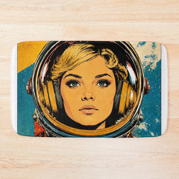 Item preview, Retro Female Astronaut Space Poster designed and sold by NordenPosters.