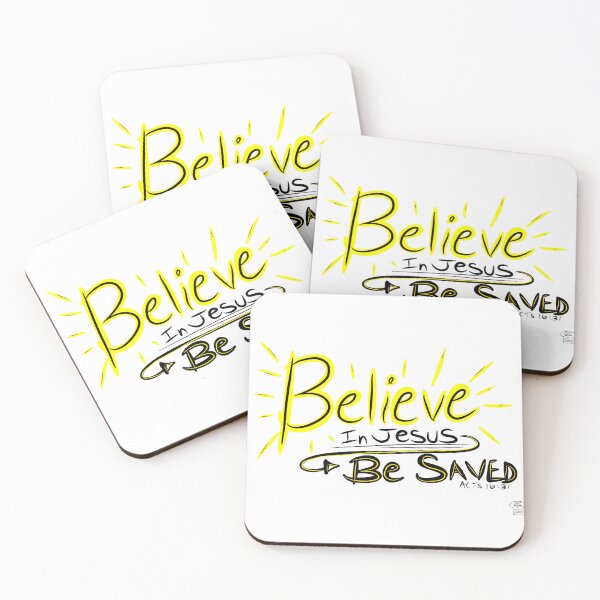 Item preview, Believe in Jesus! Be Saved! designed and sold by WEAR-SHARE316.