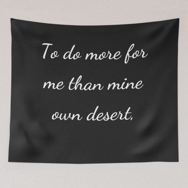 Item preview, “To do more for me than mine own desert,” - handwriting white designed and sold by ariksworld.