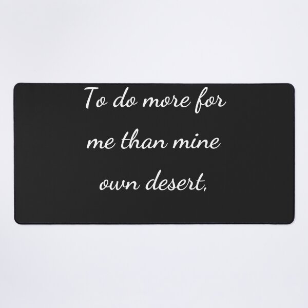 Item preview, “To do more for me than mine own desert,” - handwriting white designed and sold by ariksworld.