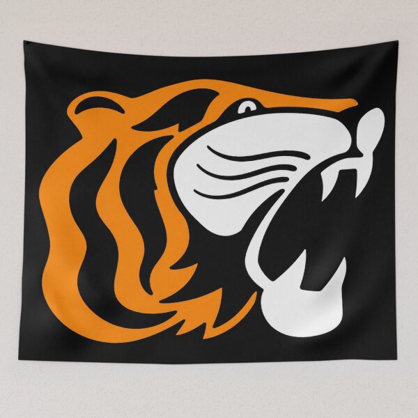 Item preview, Mighty Tigers Retro Logo designed and sold by Luke Foran Sports Art.