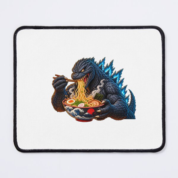 Item preview, Kaiju Ramen Monster – Japanese Giant Monster Eating Noodles designed and sold by edikartt.