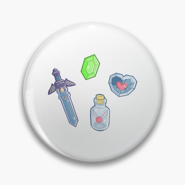 Item preview, The Legend Of Zelda Items Stickers designed and sold by KatsCrosses.