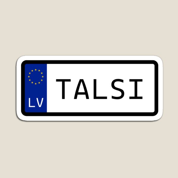 Item preview,  Latvia Talsi Number Plate designed and sold by PatchMerch.
