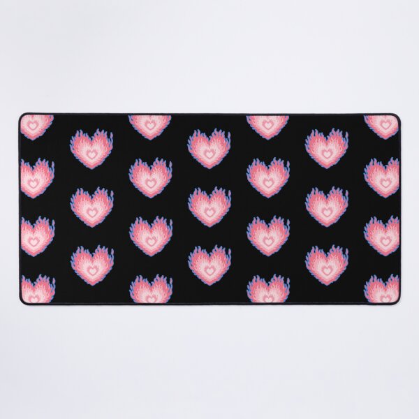 Item preview, Layered Trans Pride Flag Colors Burning Hearts designed and sold by CamilasPrints.
