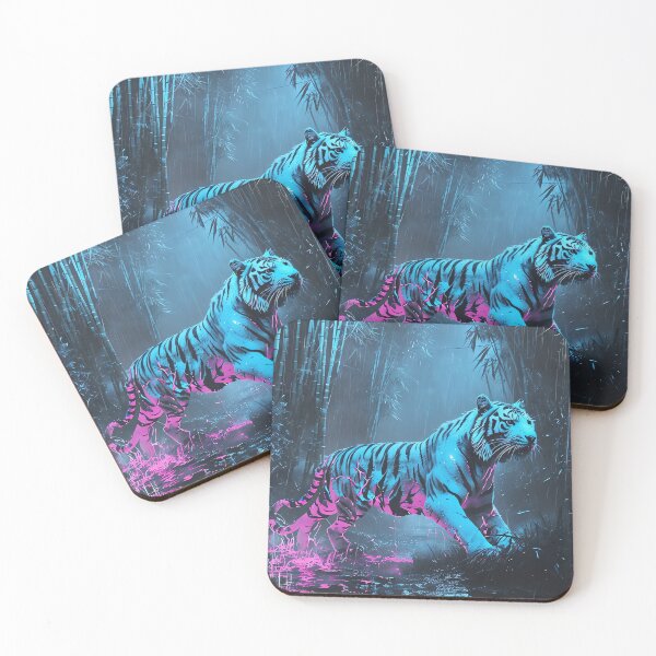 Item preview, Neon Jungle Cyber-Tiger designed and sold by ONYX Pixee.