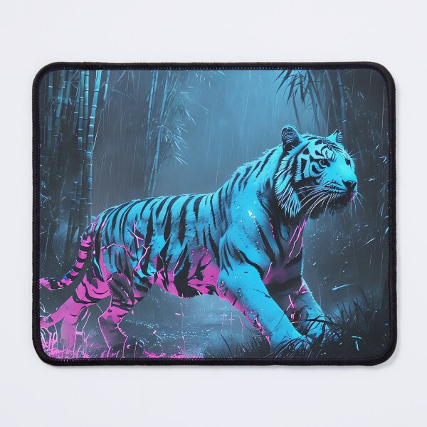 Item preview, Neon Jungle Cyber-Tiger designed and sold by ONYX Pixee.
