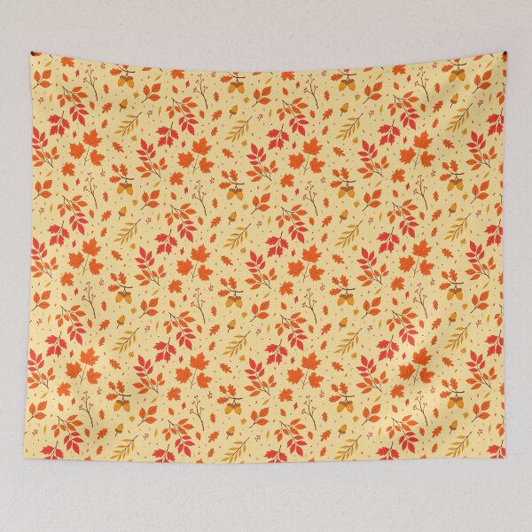 Item preview, autumn leaves, twigs, berries, and acorns. designed and sold by burbura.