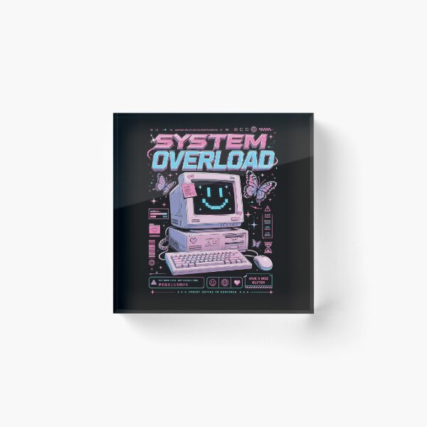 Item preview, System Overload Retro Glitch Computer Desktop Aesthetic designed and sold by Bhinfy.