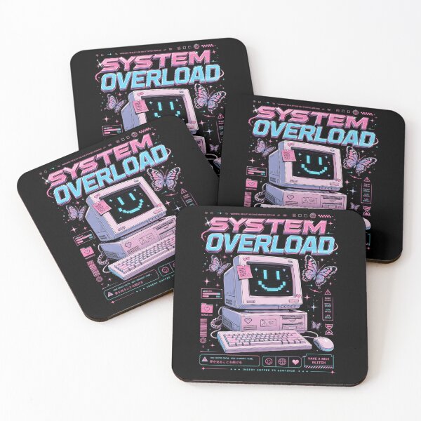 Item preview, System Overload Retro Glitch Computer Desktop Aesthetic designed and sold by Bhinfy.