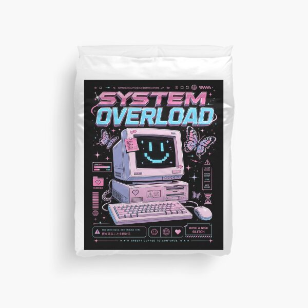 Item preview, System Overload Retro Glitch Computer Desktop Aesthetic designed and sold by Bhinfy.