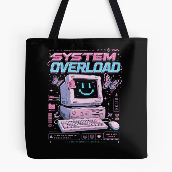 Item preview, System Overload Retro Glitch Computer Desktop Aesthetic designed and sold by Bhinfy.
