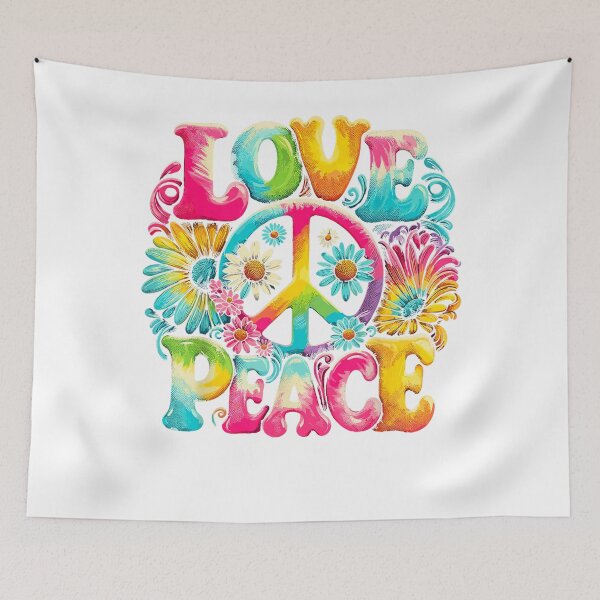 Item preview, Hippie Peace Sign Love Tie Dye Hippie  designed and sold by AshtonNielse.