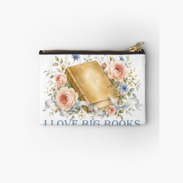 Item preview, I love big books Floral watercolor Book lover designed and sold by Anne Londez Studio.