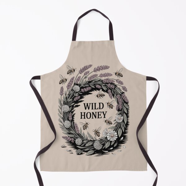 Item preview, Wild Honey Bee Wreath Illustration designed and sold by NuvoraNest.