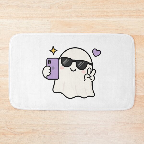 Item preview, Gen Z Kawaii Ghost Selfie Cool Sunglasses Spooky Cute designed and sold by VectorForge Studio.