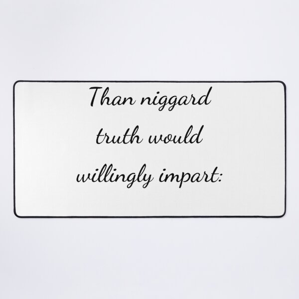 Item preview, “Than niggard truth would willingly impart:” - handwriting black designed and sold by ariksworld.
