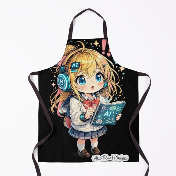 Item preview, Future Ai Anime Girl Aesthetic Kawaii Tech Student designed and sold by guerdouhhamada.