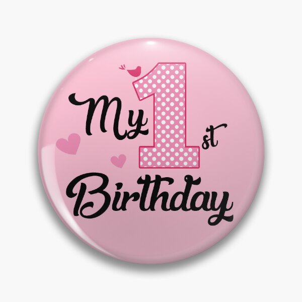 Item preview, Baby girl first birthday - one year old party designed and sold by WildArtIT.