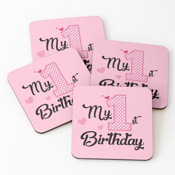Item preview, Baby girl first birthday - one year old party designed and sold by WildArtIT.