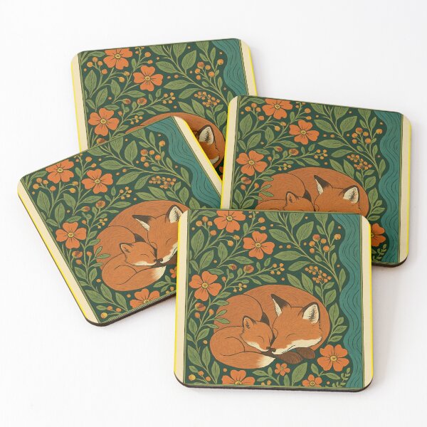 Item preview, Fox family - mommy and baby fox designed and sold by WildArtIT.