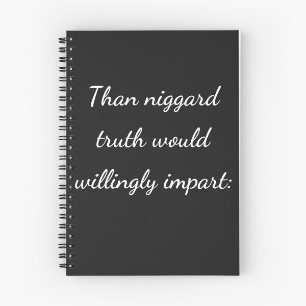 Item preview, “Than niggard truth would willingly impart:” - handwriting white designed and sold by ariksworld.