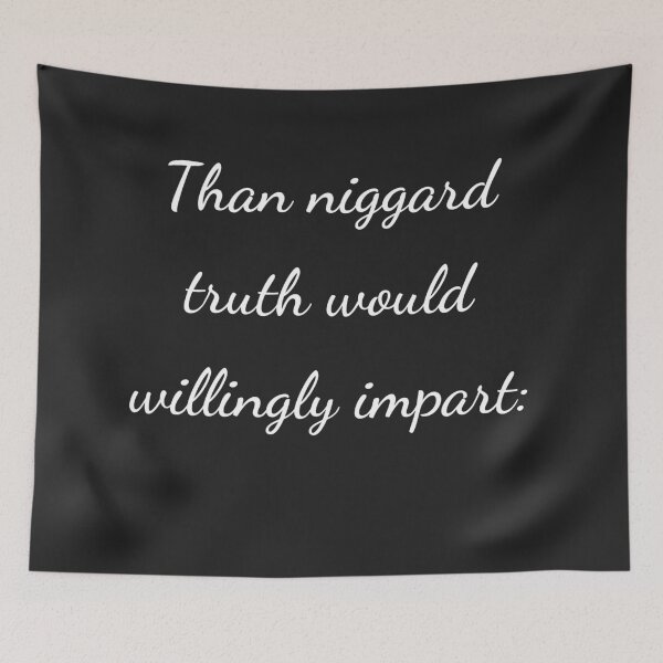 Item preview, “Than niggard truth would willingly impart:” - handwriting white designed and sold by ariksworld.