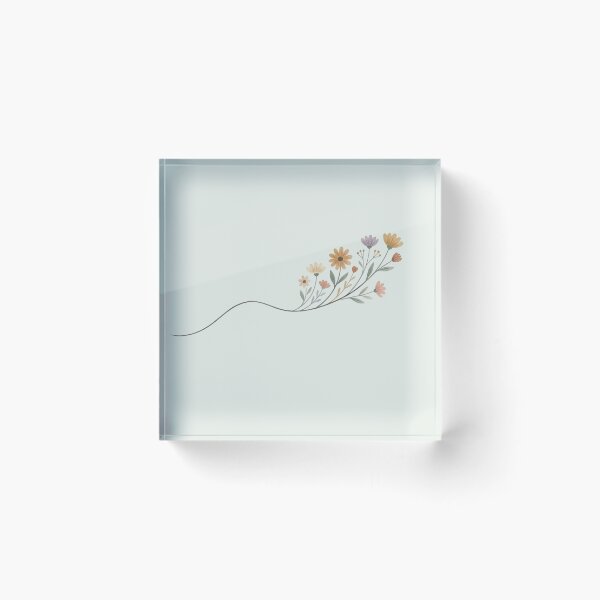 Item preview, Wildflower Vine Delicate Botanical Line Art Illustration designed and sold by VibeShift Studio.